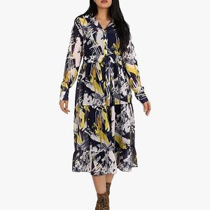 Abstract Midi Dress